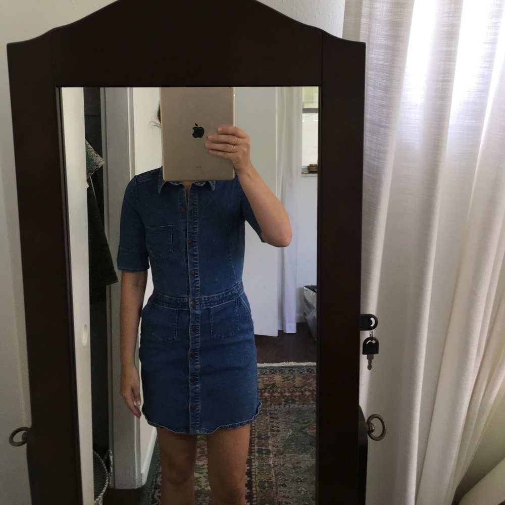 Zara denim mini dress